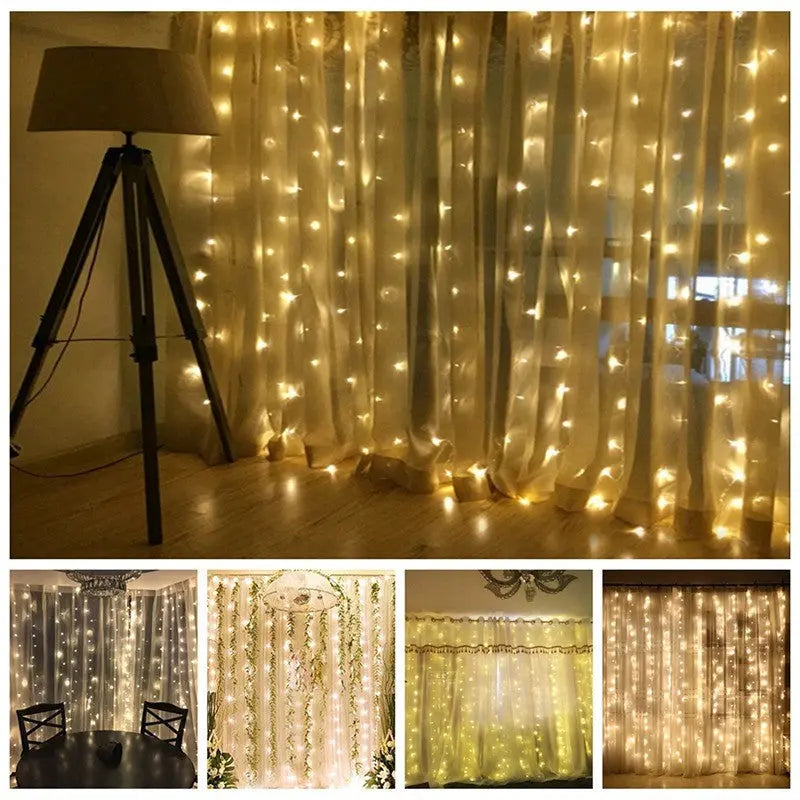 Christmas LED Curtain Lights Markonline