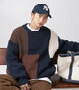 Color block splicing sweater for men Markonline