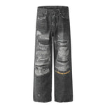 Washed denim jeans for men and women Markonline