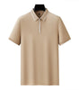 Men's Polo Shirt Short Sleeve Zipper Collar T-Shirt Markonline