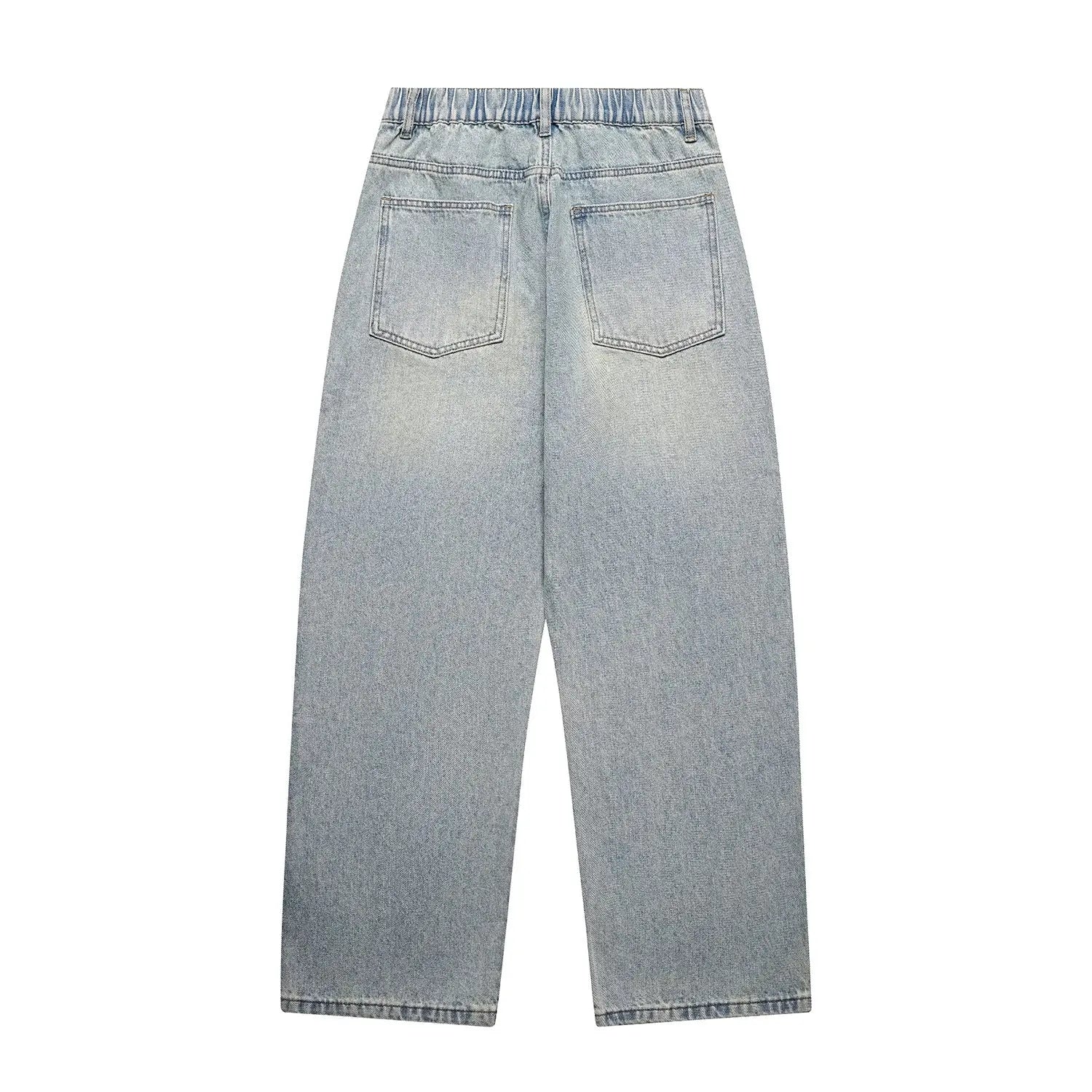 Relaxed Straight Leg Wide Leg Jeans Men  Casual Pants Markonline