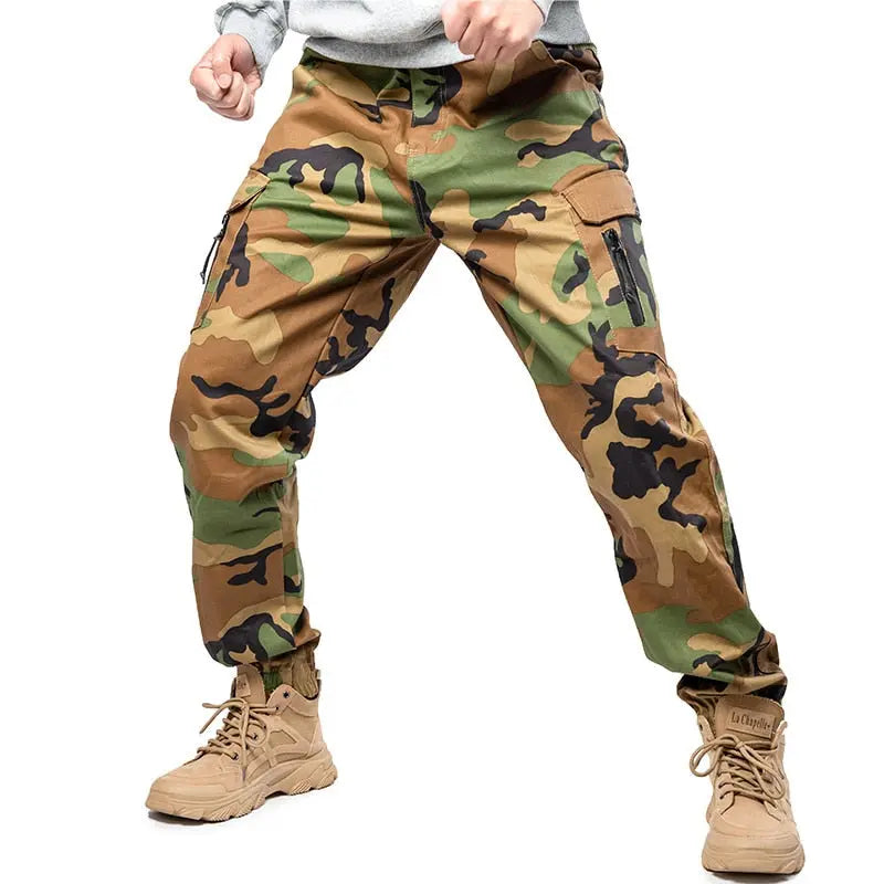 Mege Brand Men Fashion Streetwear Casual Camouflage Jogger Pants Tactical Military Trousers Men Cargo Pants for Droppshipping Markonline