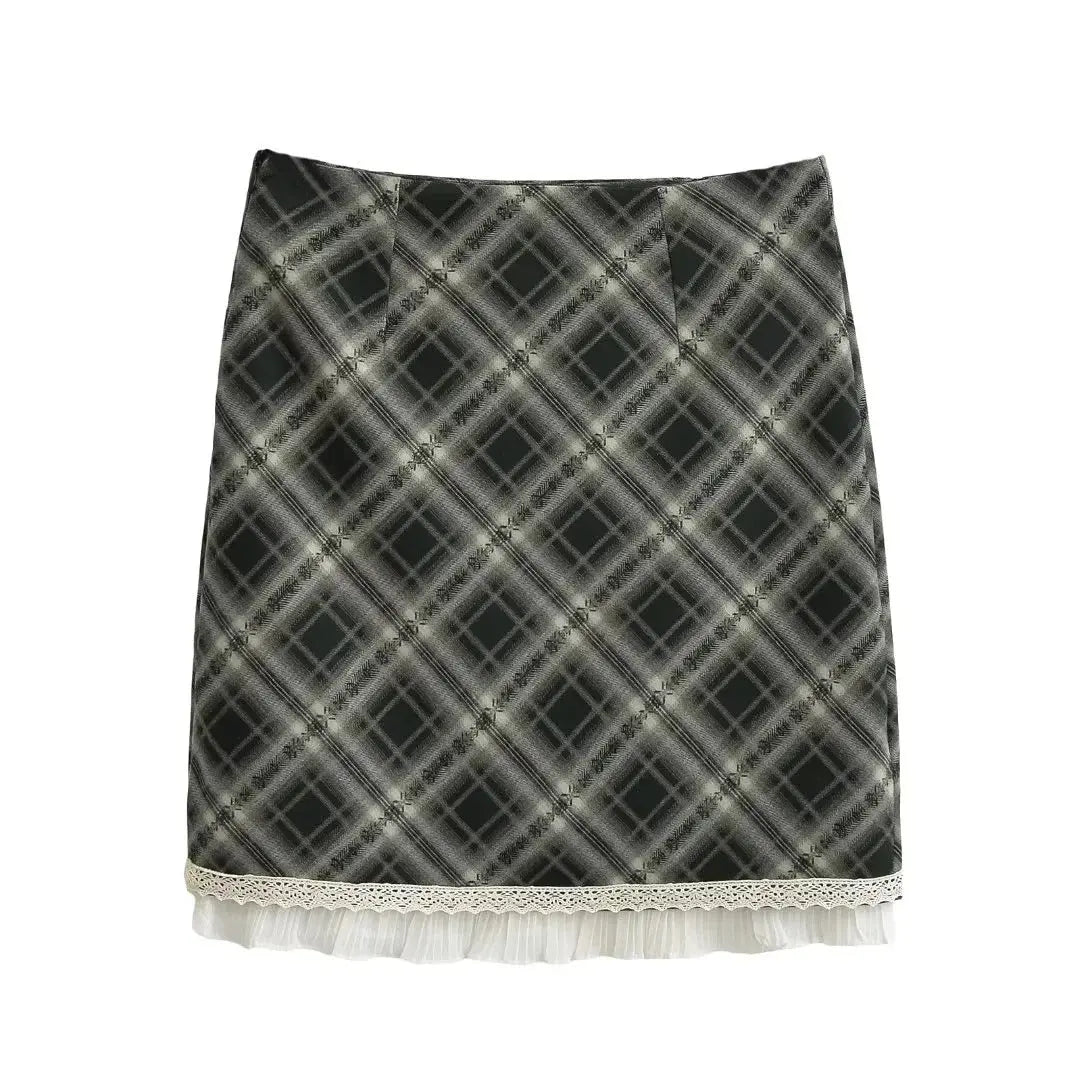 Plaid skirt for women