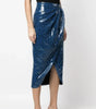 Summer New Women Skirt Sequin Embroidery High Waist Midi Skirt Markonline