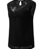 Black Guipure Lace Crochet Keyhole Back Tank Top Dear-Lover Dropshipping