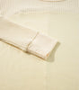 Beige Thermal Knit Patchwork Exposed Seam Long Sleeve Top Markonline