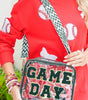 Blackish Green GAME DAY Chenille Embroidered Clear PVC Shoulder Bag Dear-Lover Dropshipping
