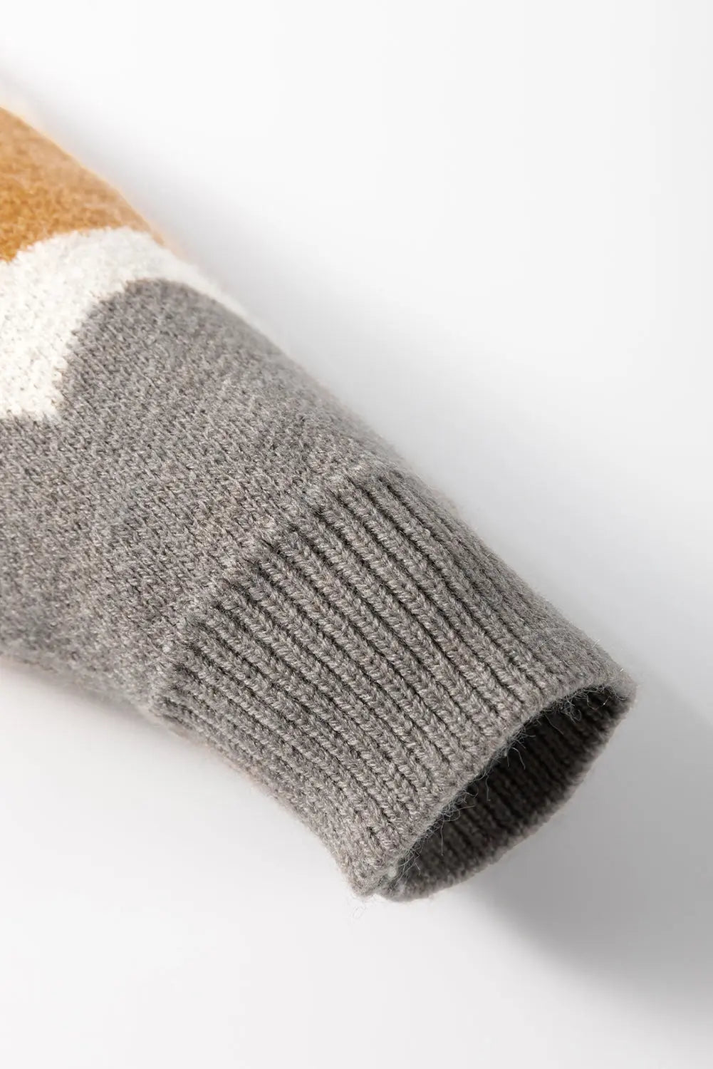 Yellow Wave Striped Balloon Sleeve Drop Shoulder Sweater Dear-Lover Dropshipping