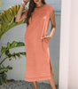 Carrot Mineral Wash Pocketed T-shirt Long Dress Markonline