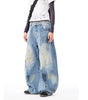 Street Style Wide-Leg Jeans with Knife Design for Men and Women Markonline