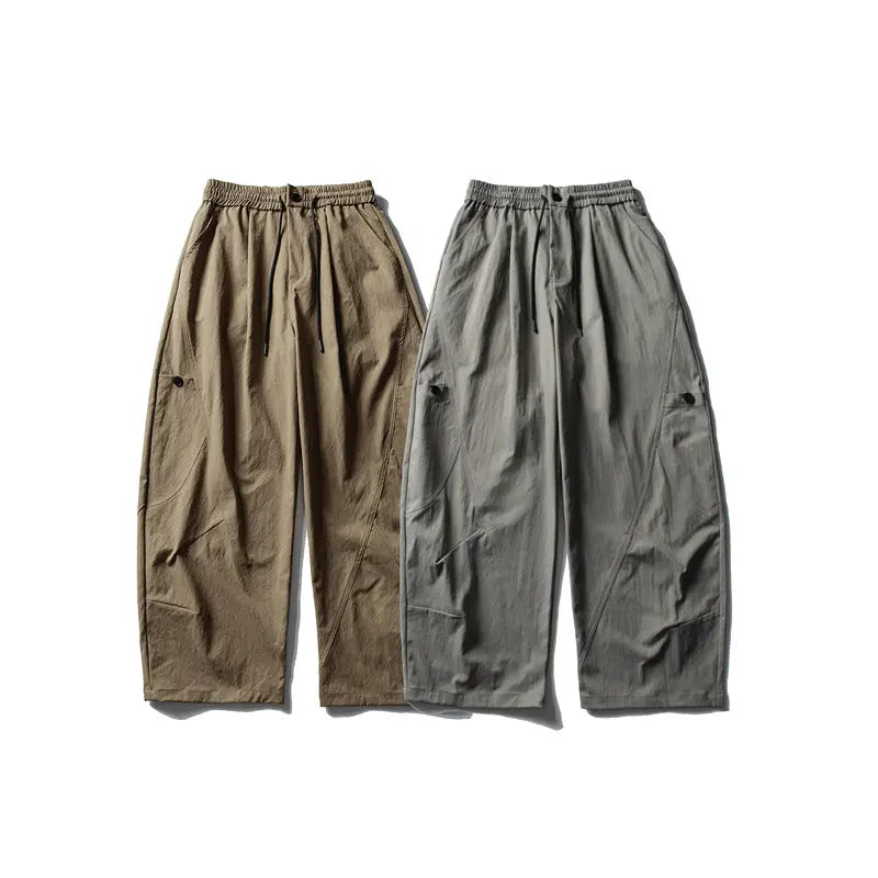 Solid color drape suit casual pants straight leg pants for men Markonline