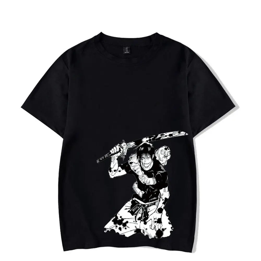 Anime Printed Streetwear Vintage Washed T-shirt Men Harajuku Markonline