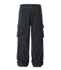 Pants with Multiple Pockets Design Wide Leg Casual Trousers for Men and Women Markonline