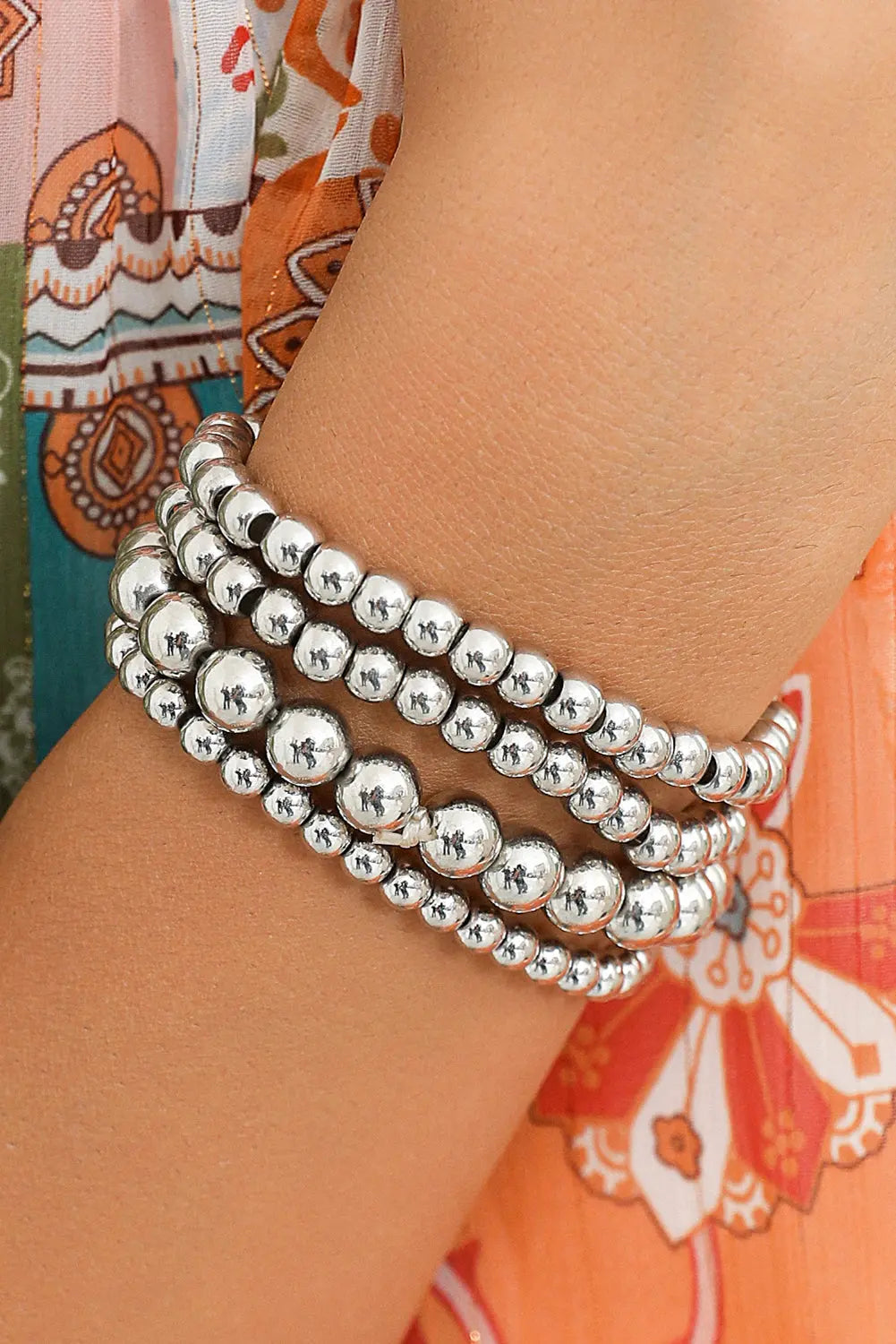 White Multi Layered Beaded Bracelet Dear-Lover Dropshipping