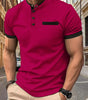 POLO Men's Checkered Stand Collar Polo Shirt Markonline