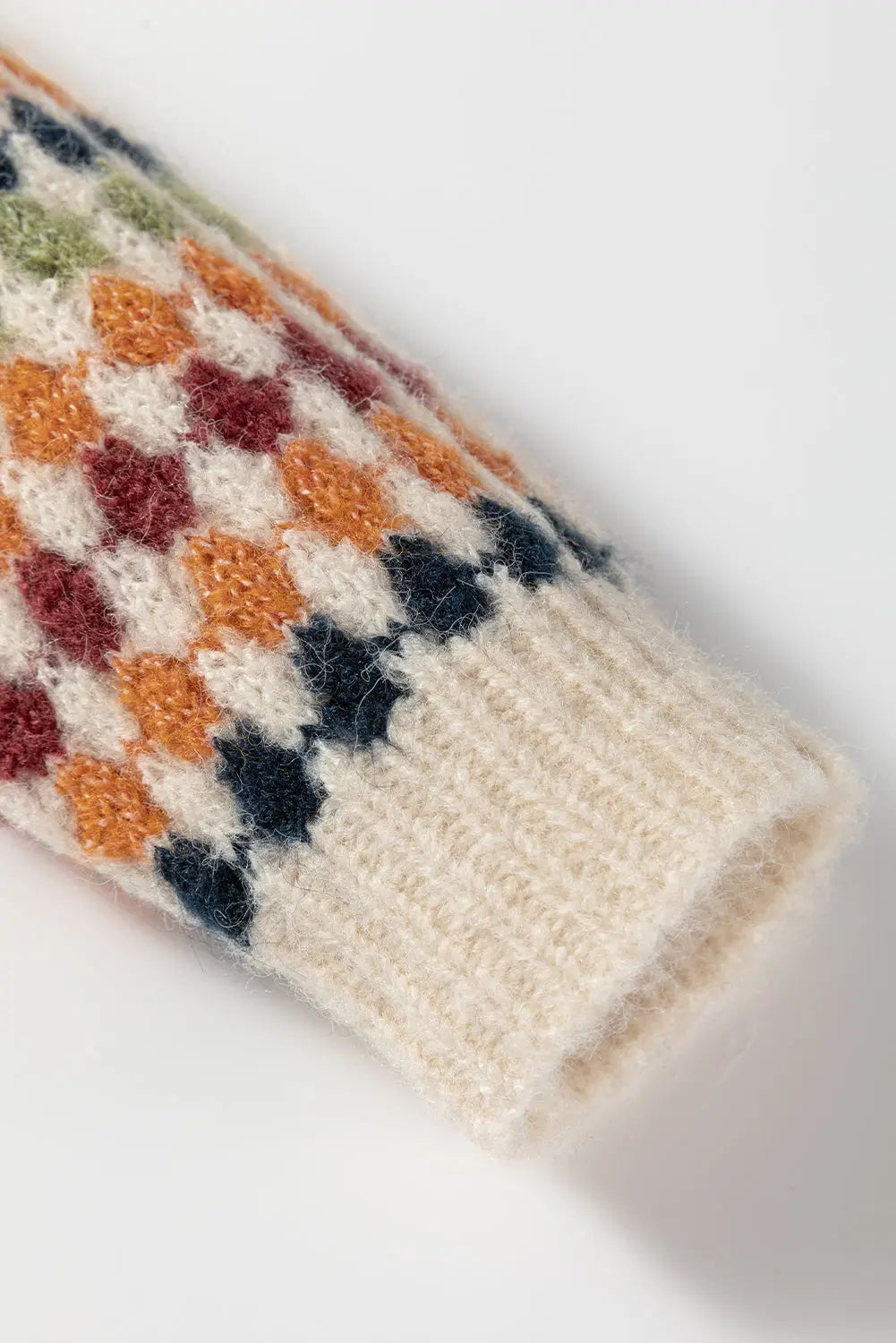 Multicolour Dotty Pattern Knit Button Front V Neck Sweater Cardigan Dear-Lover Dropshipping