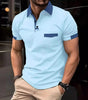 Color blocked pocket polo shirt sports polo shirt Markonline