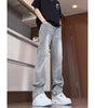 Cement Smoke Grey Elastic Jeans for Men Markonline