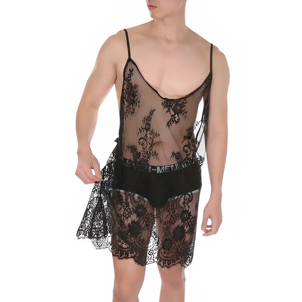 Men's Lace Slip Dress - Crossdressing Lingerie