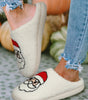 White Christmas Santa Clause Graphic Plush Slippers Dear-Lover Dropshipping