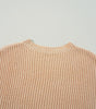 Apricot Cable Knit Drop Shoulder Side Slits Loose Sweater Dear-Lover Dropshipping