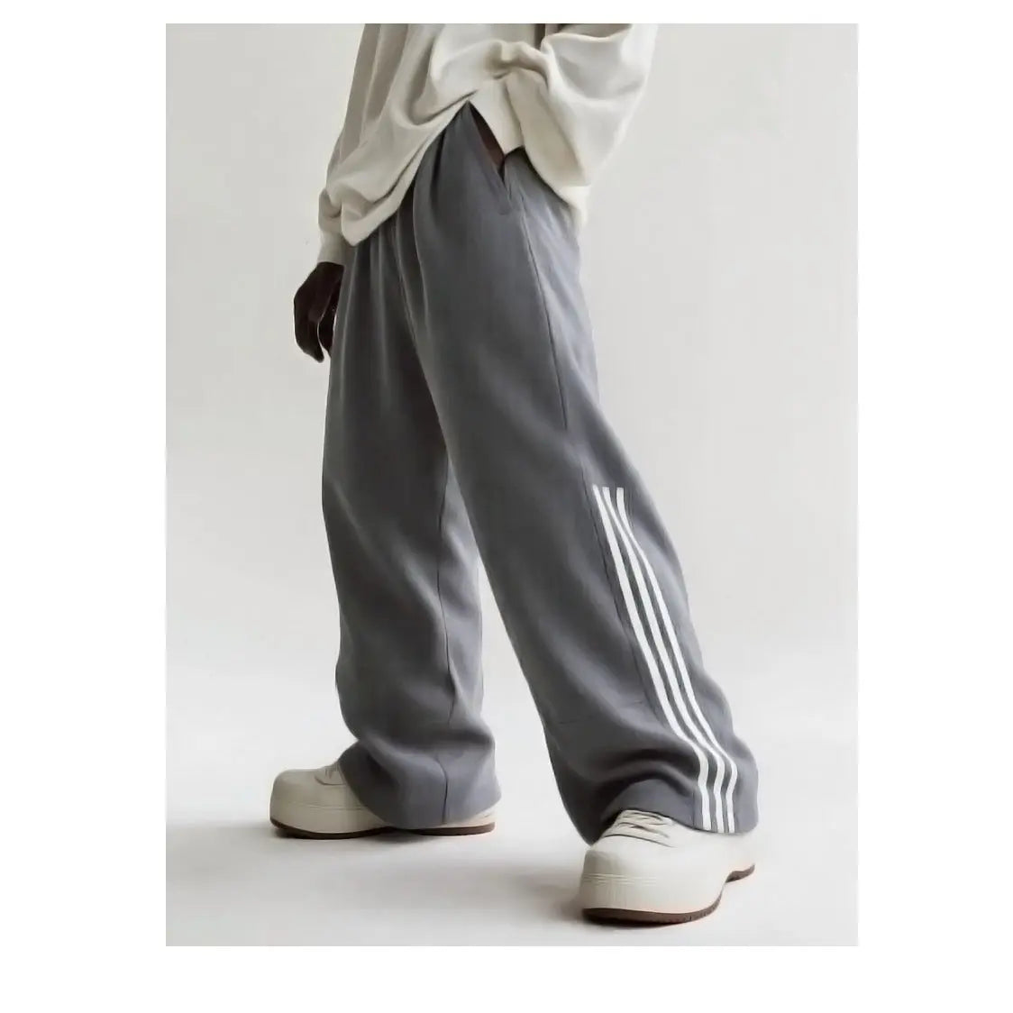 Retro Three Bar Splicing Pendant Pants for Men Markonline