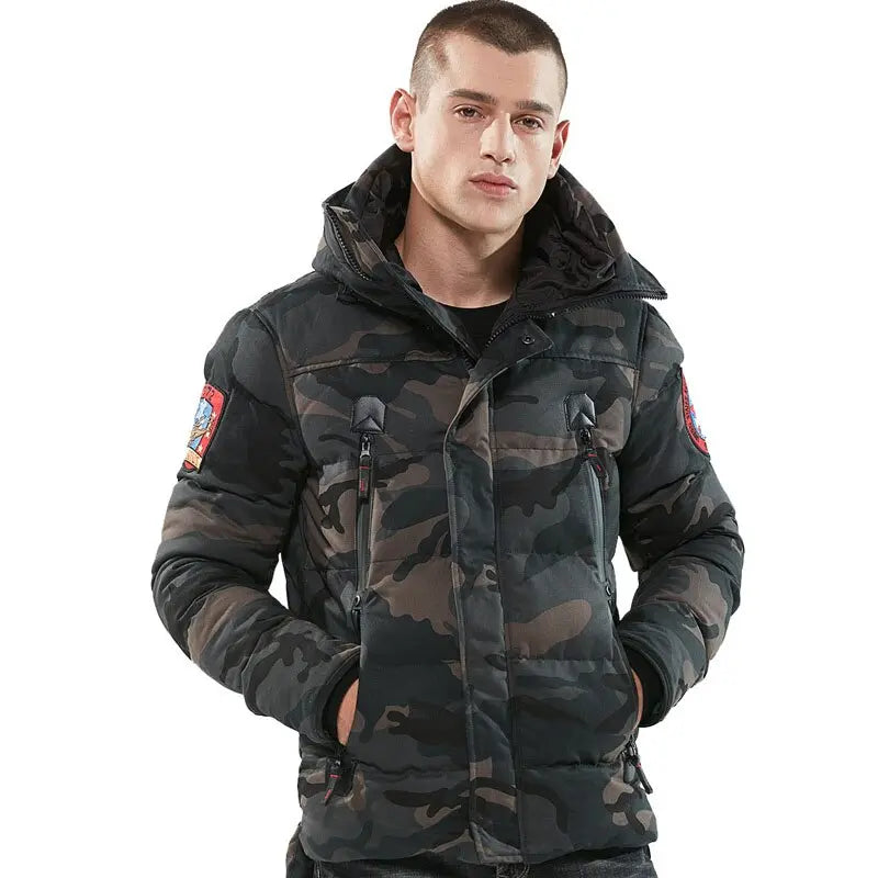 Hot Sale Winter Jacket Men Thicken Cotton Camouflage Parka Hiphop Chaquetas Hombre Mens Casual Streetwear Outerwear Hooded Coats Markonline