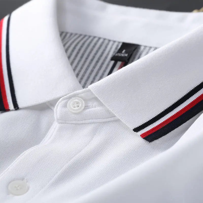 Men's Short Sleeve Polo Shirt with Turn-Down Collar Markonline