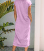 Wisteria Mineral Wash Pocketed T-shirt Long Dress Markonline