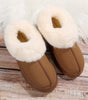 Chestnut Plush Suede Trim Thick Sole Flat Snow Boots Dear-Lover Dropshipping