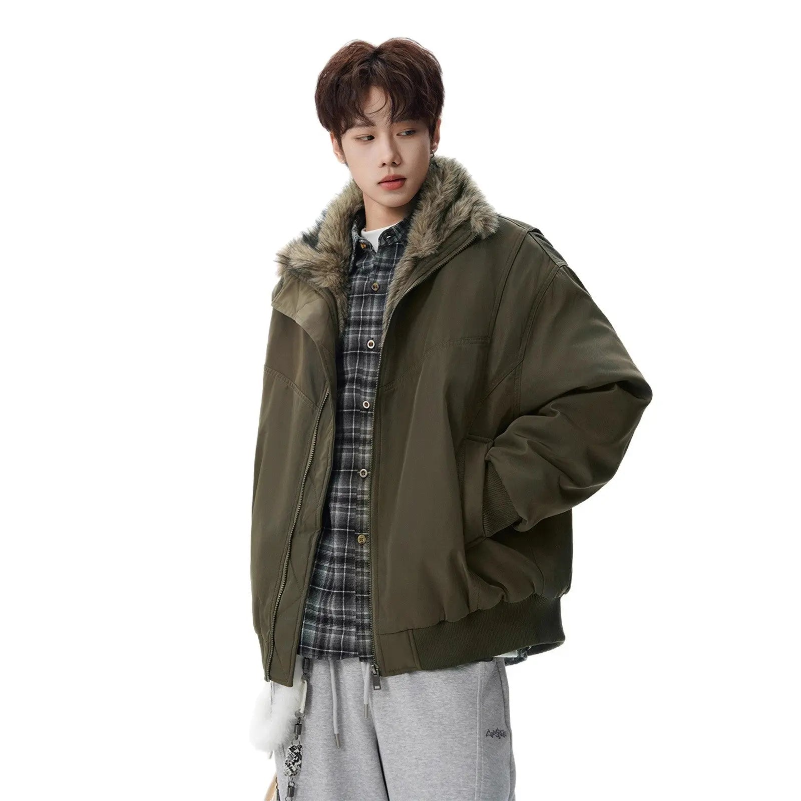 Retro Mountain Bandit Stand Collar Cotton Coat for Men and Women, Winter Fashion Brand Loose High-End Thick Warm Cotton Jacket Markonline