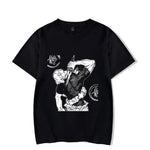 Anime Printed Streetwear Vintage Washed T-shirt Men Harajuku Markonline