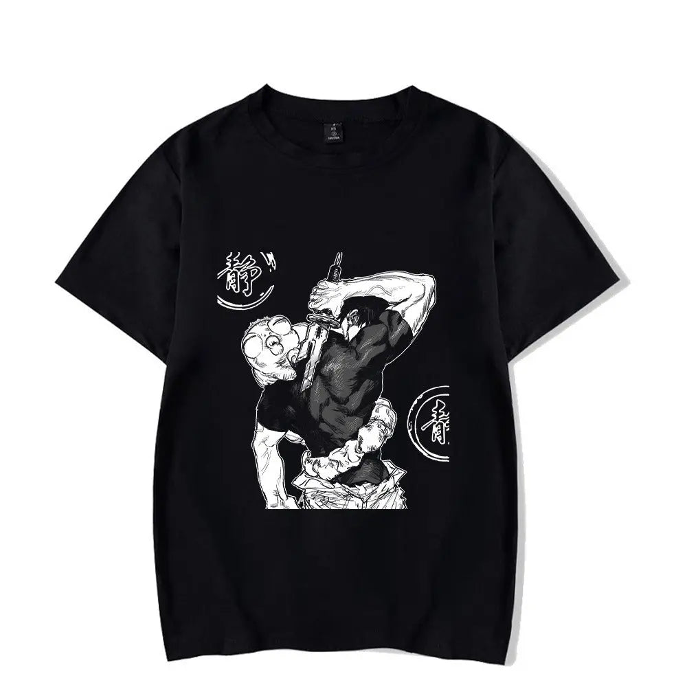 Anime Printed Streetwear Vintage Washed T-shirt Men Harajuku Markonline