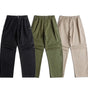 Simple pleated straight leg casual pants for men Markonline
