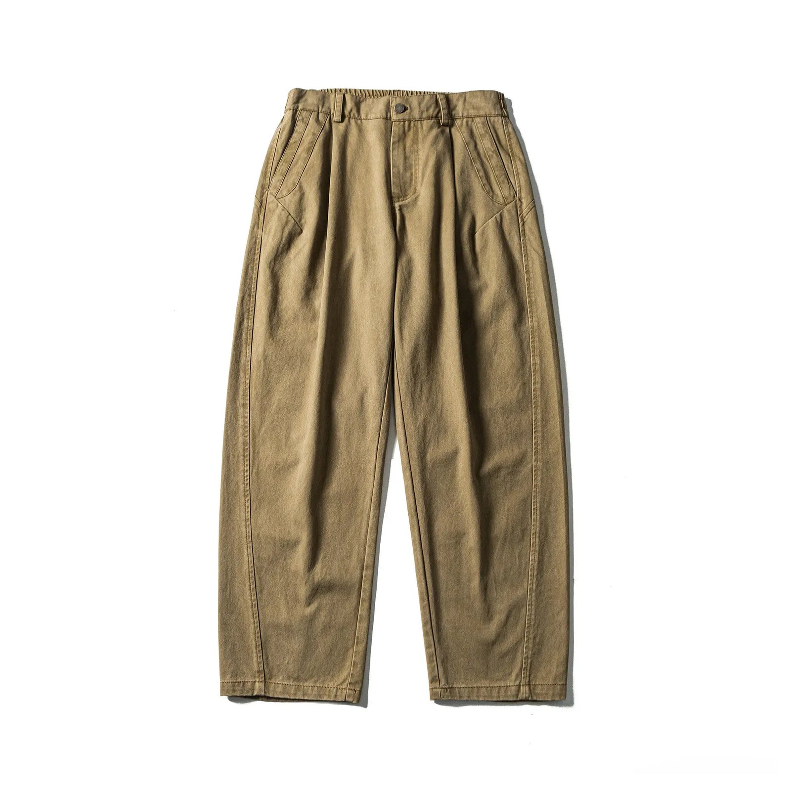 Solid color minimalist casual pants for men with patchwork pants