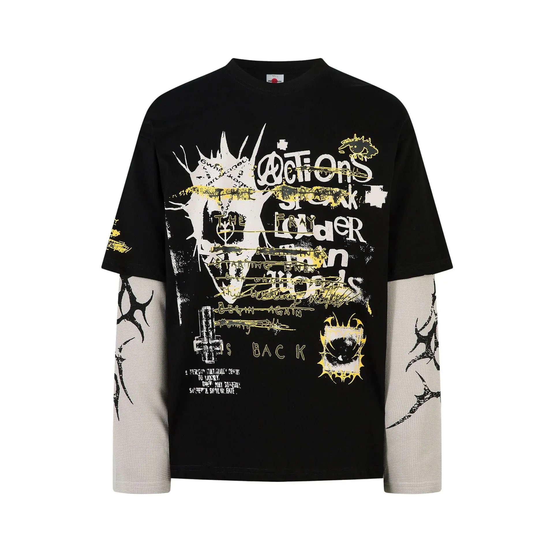 Fake two punk T-shirts with long sleeves Markonline