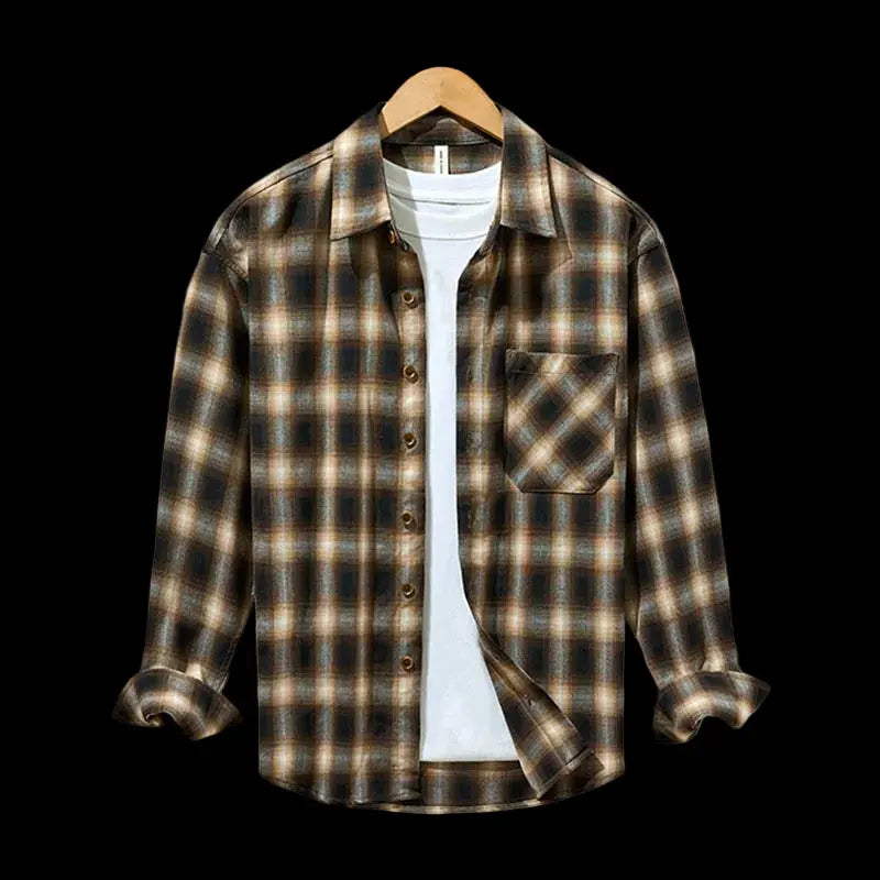 Thick Plaid Casual Shirt for Men eprolo