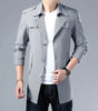 Thoshine Brand Spring Autumn Men Trench Coats Superior Quality Buttons Male Fashion Outerwear Jackets Windbreaker Plus Size 3XL Markonline