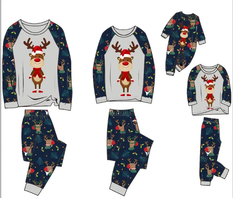 Family Pajamas Suit Baby Christmas Parent-child Pajamas Markonline