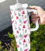 White Cartoon Christmas Tree Printed Thermos Cup 40oz Dear-Lover Dropshipping