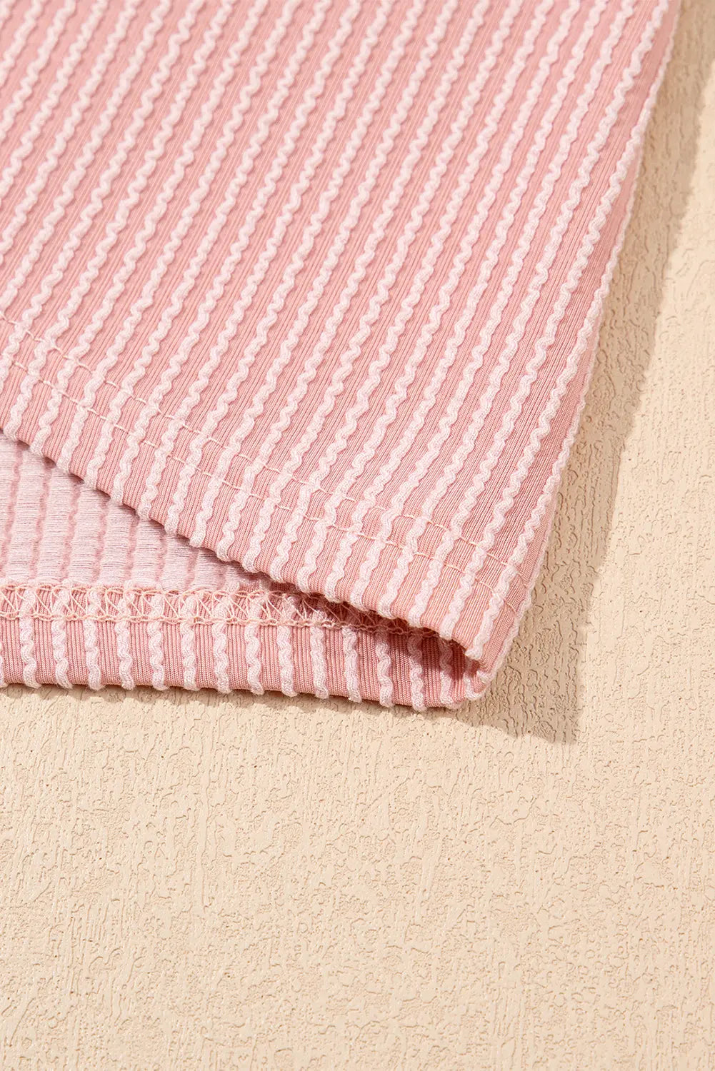 Blossom Corded Knit Crew Neck Puff Sleeve Shift Mini Dress Markonline