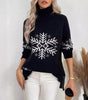 High Collar Christmas Sweaters Women's Clothing Markonline