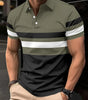 Polo striped men's sports polo shirt top Markonline