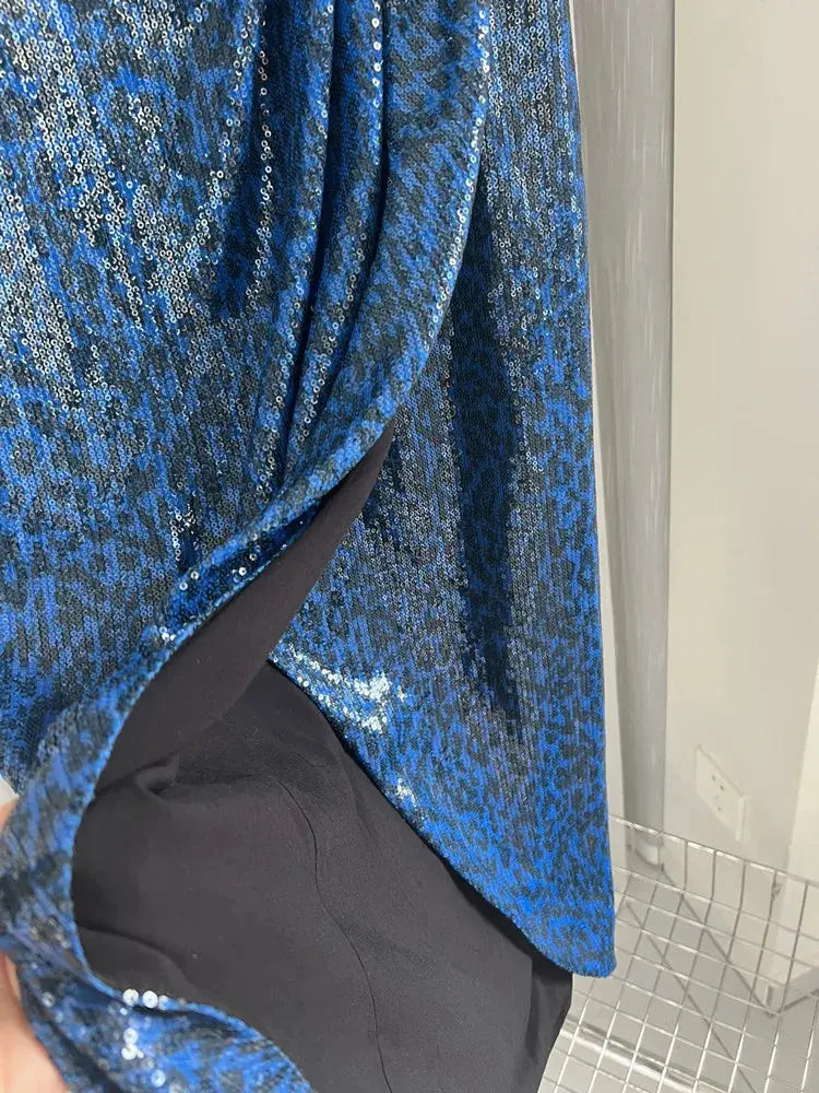 Summer New Women Skirt Sequin Embroidery High Waist Midi Skirt Markonline