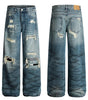 Washed blue ripped jeans for women Markonline