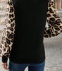 Khaki Leopard Puff Sleeve Patchwork Top Dear-Lover Dropshipping