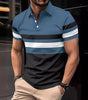 Polo striped men's sports polo shirt top Markonline