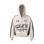 Suede zipper hoodie for men Markonline