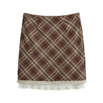 Plaid skirt for women eprolo