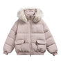 Parka Coat with Hood and Fur Collar Thickened Warm Winter Jacket for Men and Women eprolo